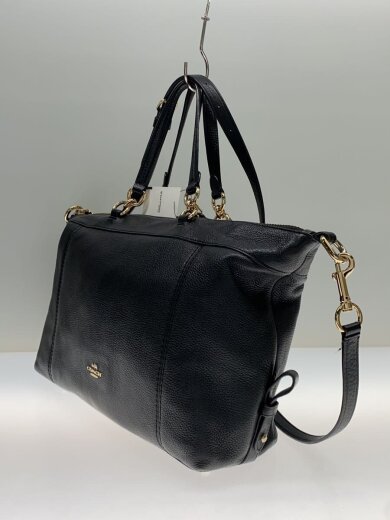 商品画像：レノックス サッチェル/ショルダーバッグ/レザー/BLK/F59325// 2