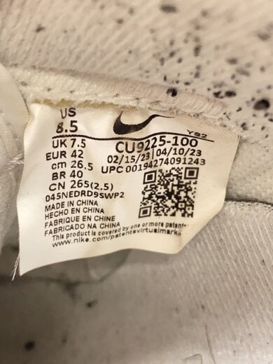 商品画像：AIR FORCE 1 LOW/エアフォース 1 ロー/ホワイト/CU9225-100/26.5cm/WHT// 5
