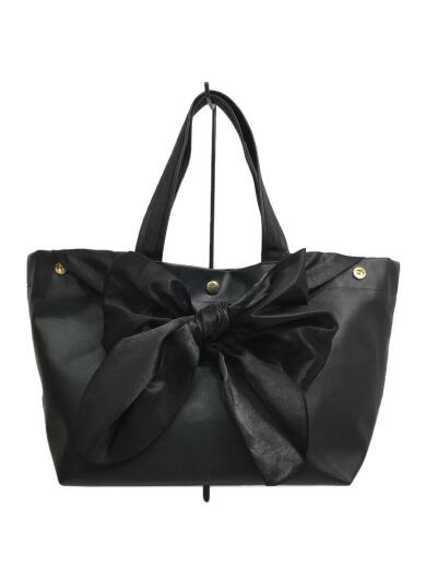 画像：remerトートバッグ/PVC/BLK/無地1