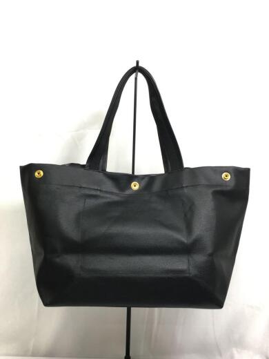 画像：remerトートバッグ/PVC/BLK/無地3