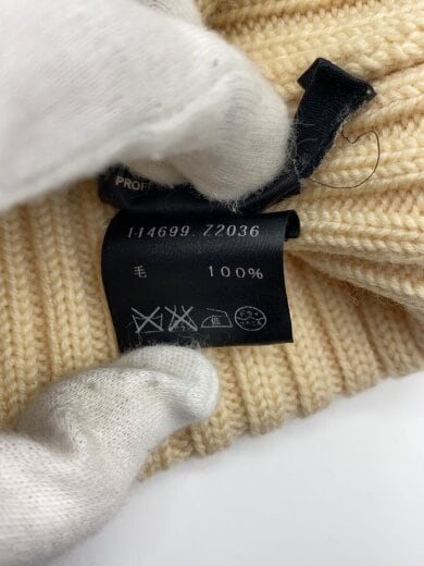 商品画像：ニットキャップ/L/CRM/無地/レディース/114699.Z2036// 6