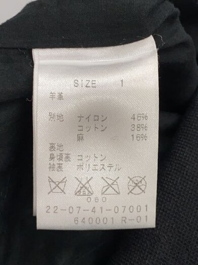 商品画像：ジャケット/1/コットン/BLK/22-07-41-07001 4