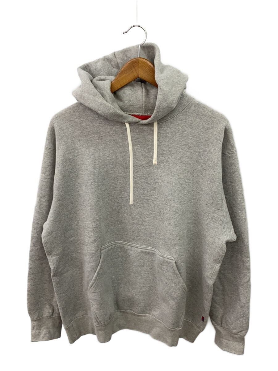 NEVVER / パーカー/L/コットン/GRY/無地