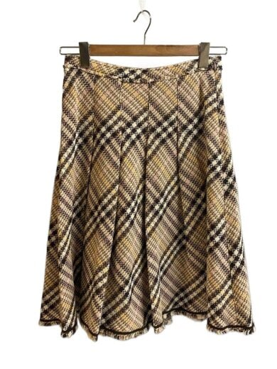 画像：BURBERRY LONDONスカート/36/コットン/BEG/チェック/FX008-089-121