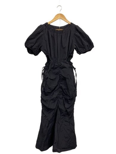 商品画像：半袖ワンピース/0/ナイロン/BLK/無地/61-26-0287-111 1