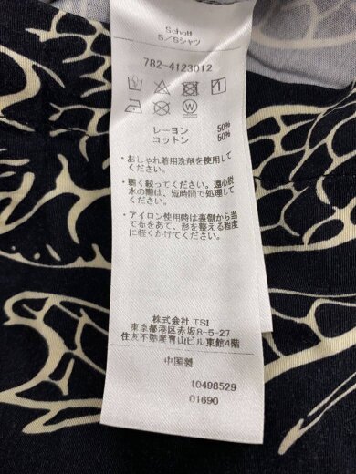 商品画像：半袖シャツ/XL/レーヨン/BLK/782-4123012 5