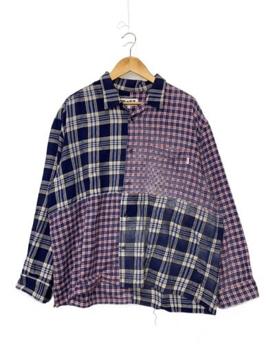 商品画像：長袖シャツ/XL/コットン/マルチカラー/チェック/193BO07// 1