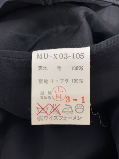 商品画像：ジャケット/--/--/BLK/無地/MU-X03-105// 4