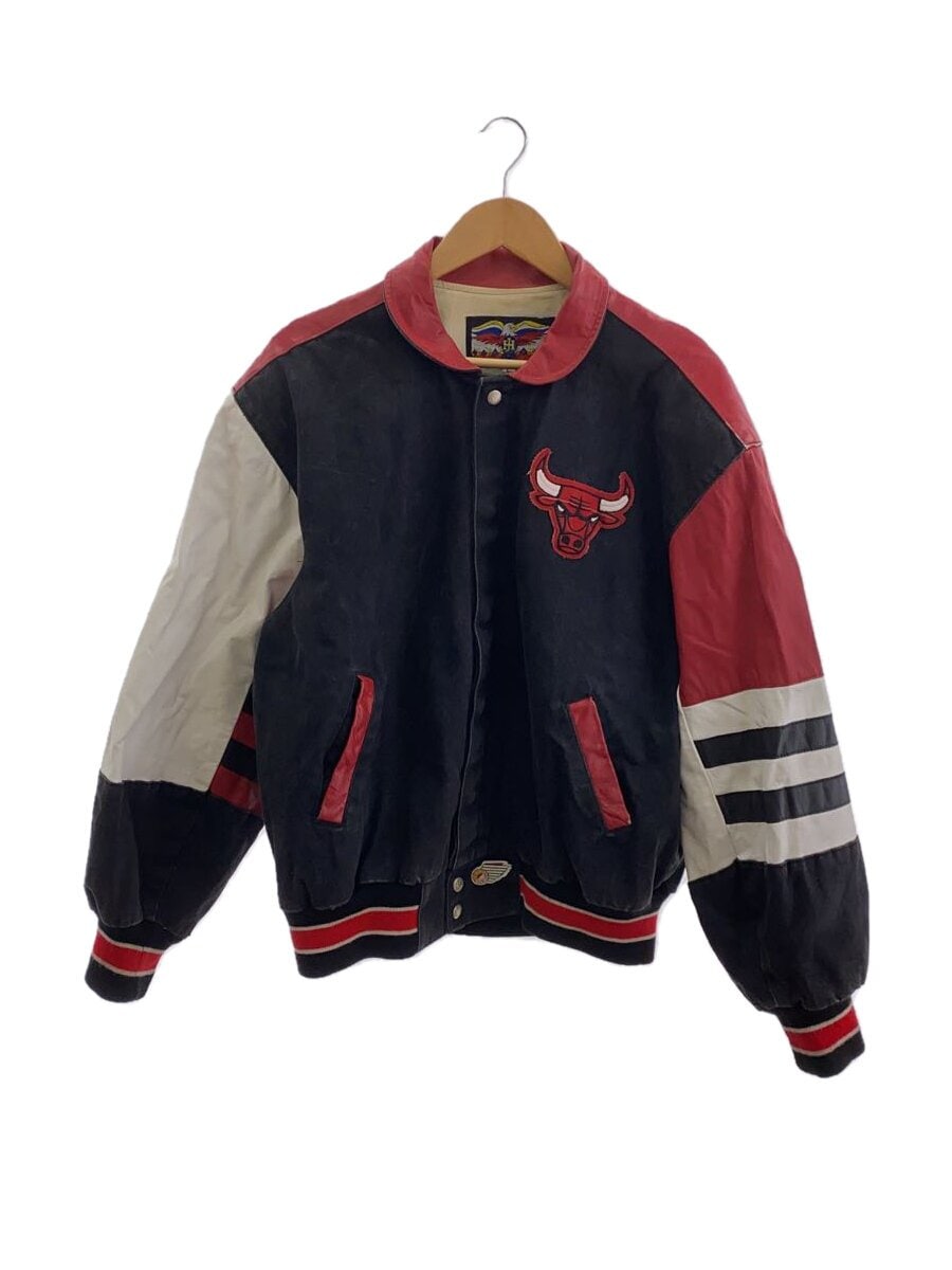 JEFF HAMILTON / スタジャン/L/レザー/BLK//