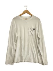 アナグラム刺繍ポケットL S TEE /1722025/XL/コットン/WHT/