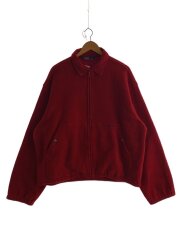 フリースジャケット/LL/ポリエステル/RED