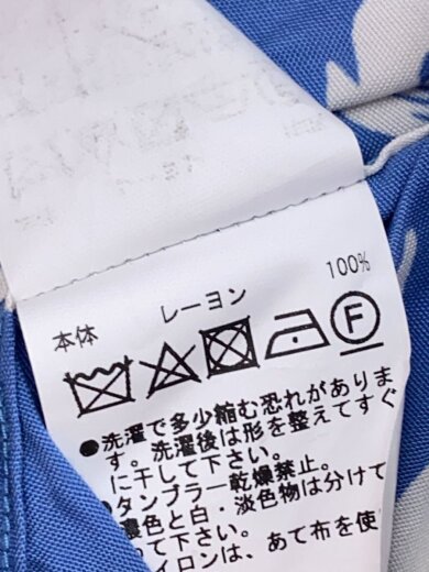 商品画像：半袖シャツ/S/レーヨン/BLU/総柄// 4