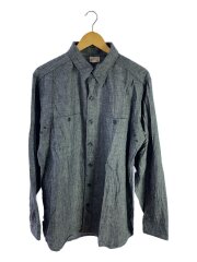 シャンブレーシャツ/16/--/グレー