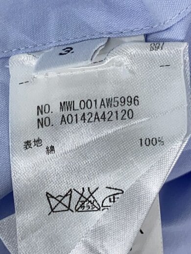 商品画像：長袖シャツ/3/コットン/ブルー/無地 5