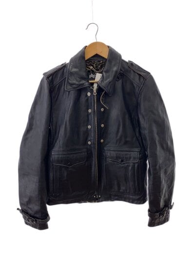 商品画像：レザージャケット・ブルゾン/46/レザー/BLK/PBD-0324// 1