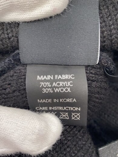 商品画像：ニットキャップ/--/アクリル/BLK/メンズ 5