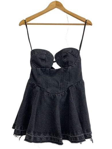 商品画像：デニムビスチェ/FREE/コットン/BLK/無地/21231315601 1