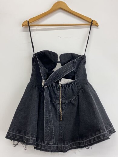 商品画像：デニムビスチェ/FREE/コットン/BLK/無地/21231315601 2