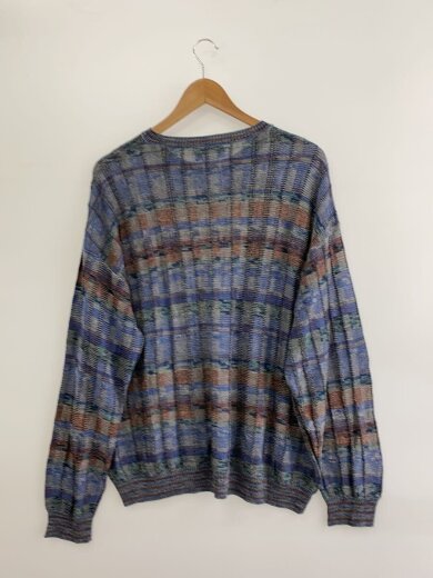 商品画像：CARROLL&CO/ニット・セーター(薄手)/XL/レーヨン/BLU/チェック 2