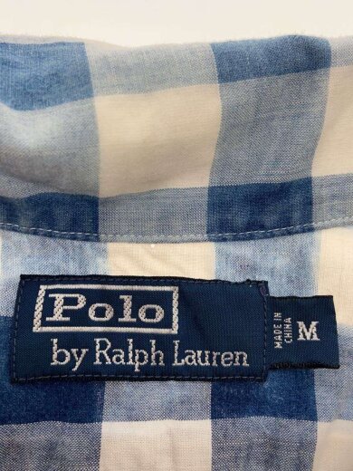 商品画像：オープンカラー/半袖シャツ/M/コットン/BLU/チェック 3