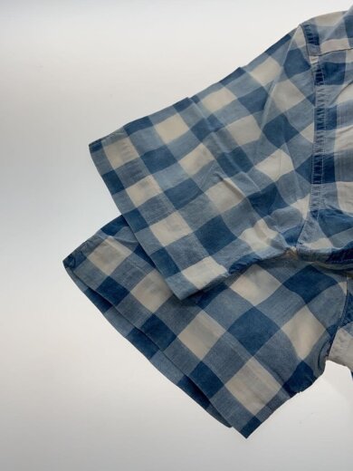 商品画像：オープンカラー/半袖シャツ/M/コットン/BLU/チェック 5