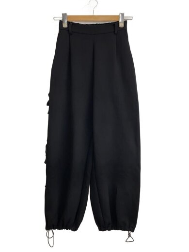 商品画像：Nora Lily/elle/Side Ribbon Pants/FREE/コットン/BLK 1