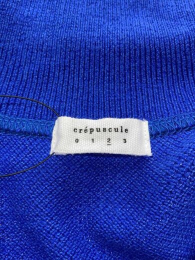 商品画像：シルクブレンド/スキッパー/ニット・セーター(薄手)/2/コットン/BLU/2601-025// 3