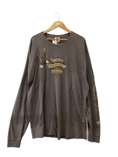 商品画像：長袖Tシャツ/XXL/コットン/GRY/2013/イーグル 1