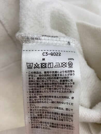 商品画像：スウェット/M/コットン/WHT/C3-Q022// 4