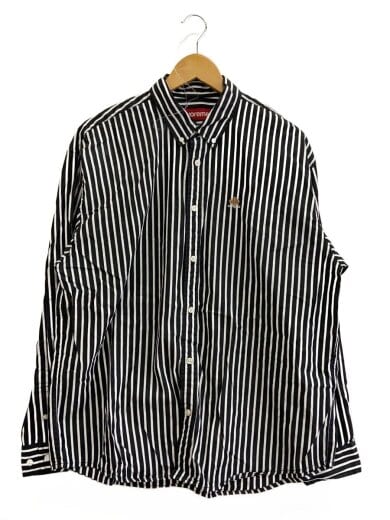 商品画像：26SS/Stripe Shirt/長袖シャツ/M/コットン/WHT/ストライプ 1