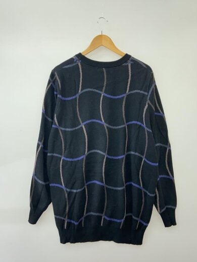 商品画像：ニット・セーター(薄手)/XL/コットン/BLK/総柄// 2