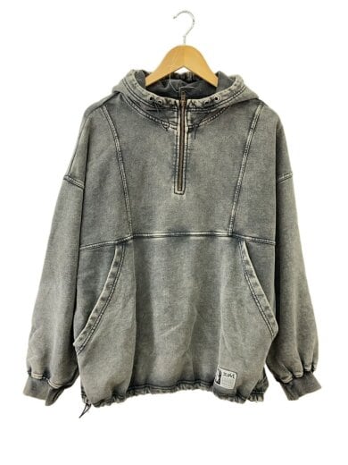 商品画像：FADED FACE LABEL ANORAK/パーカー/S/コットン/GRY/105261012019// 1