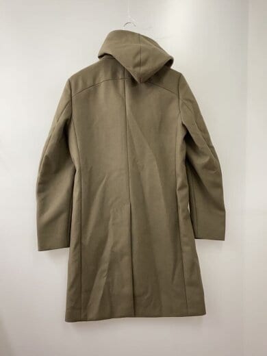 商品画像：カシミヤ混平二重メルトンフード付チェスターコート/2/ウール/KHK/AC93-217// 2