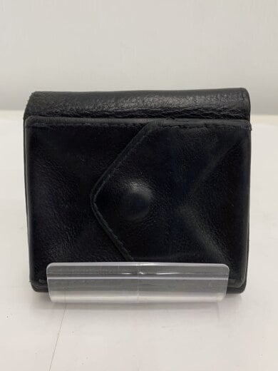商品画像：3つ折り財布/レザー/BLK/メンズ 2