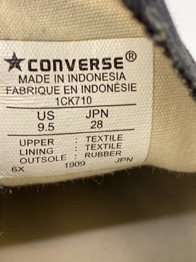 商品画像：ハイカットスニーカー/28cm/BLK/1CK710 5