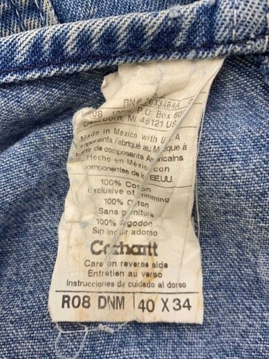 商品画像：オーバーオール/40/コットン/IDG/無地/R08 DMN 5