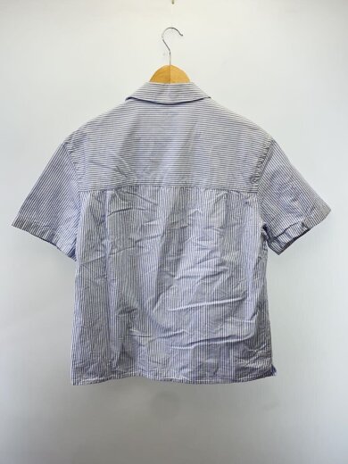 商品画像：半袖シャツ/S/コットン/BLU/ストライプ/CR481 2