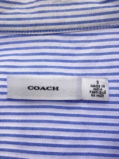 商品画像：半袖シャツ/S/コットン/BLU/ストライプ/CR481 3