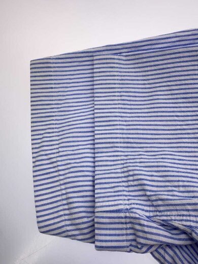 商品画像：半袖シャツ/S/コットン/BLU/ストライプ/CR481 5