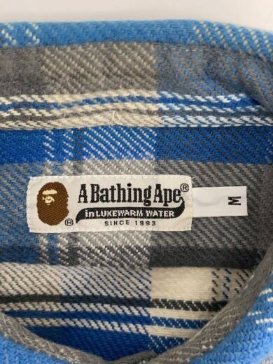 商品画像：ネルシャツ/M/コットン/BLU/チェック 3