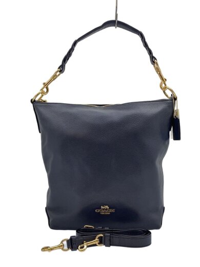 商品画像：ショルダーバッグ_ダッフル/レザー/NVY 1