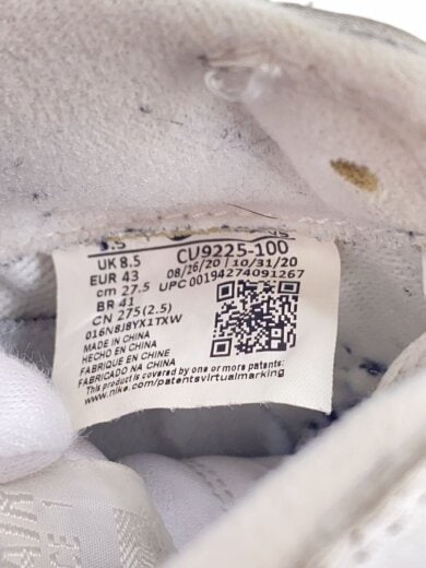 商品画像：AIR FORCE 1 LOW/エアフォース 1 ロー/ホワイト/CU9225-100/27.5cm/WHT// 5