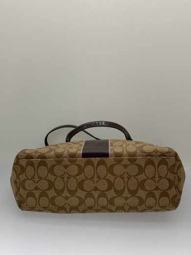 商品画像：トートバッグ_ペイトンシグネチャー_ブラックレザー/PVC/BRW 4