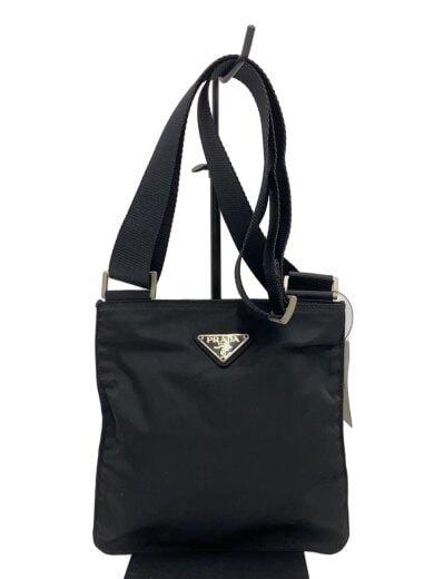 商品画像：ショルダーバッグ/ナイロン/BLK/サコッシュ/金具サビ有 1