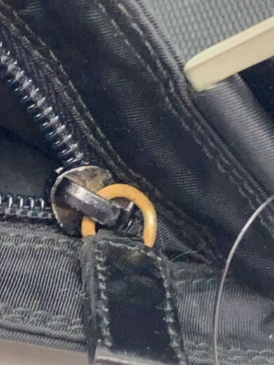 商品画像：ショルダーバッグ/ナイロン/BLK/サコッシュ/金具サビ有 7