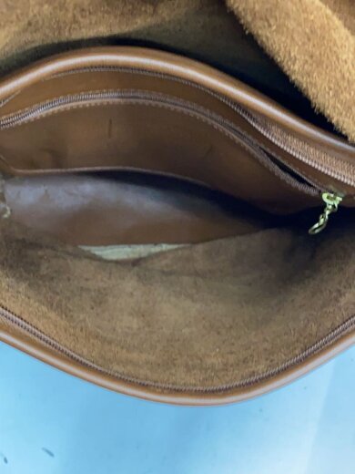 商品画像：ショルダーバッグ_ブラウン/レザー/BRW/無地 6