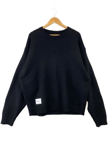 商品画像：ニット・セーター(厚手)/--/ポリエステル/BLK/242MADT-KNM04// 1