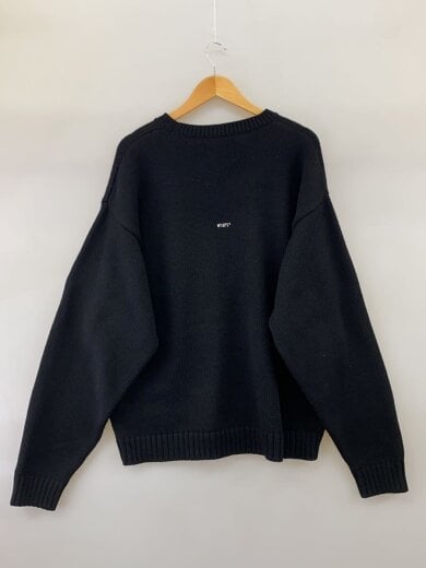商品画像：ニット・セーター(厚手)/--/ポリエステル/BLK/242MADT-KNM04// 2