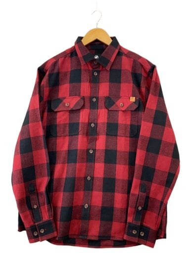 商品画像：長袖シャツ/XXL/ヘンプ/RED/チェック/1015-01430// 1