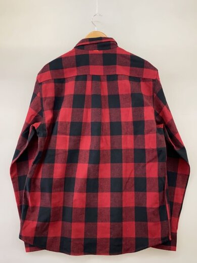 商品画像：長袖シャツ/XXL/ヘンプ/RED/チェック/1015-01430// 2